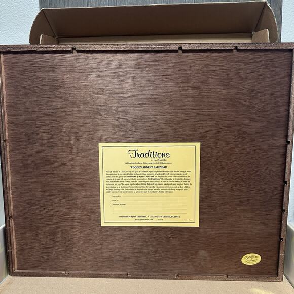 Byers Choice Ltd Traditions Fireside Wooden Advent Calendar 2003 Christmas - Picture 6 of 11